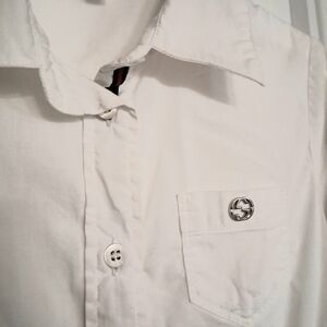 Gucci Kids White Button-Up Shirt